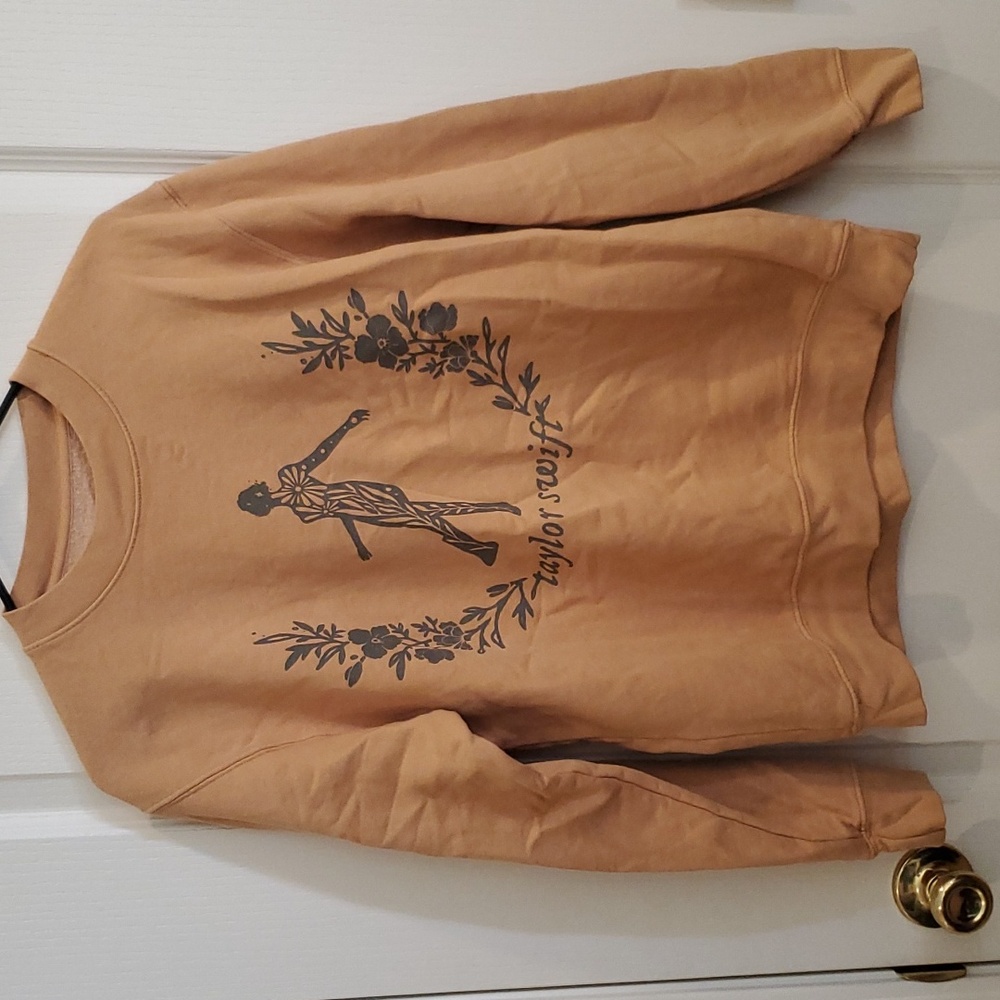 Original Taylor Swift Still on That Tightrope. Yellow/Gold Pullover Sweater.